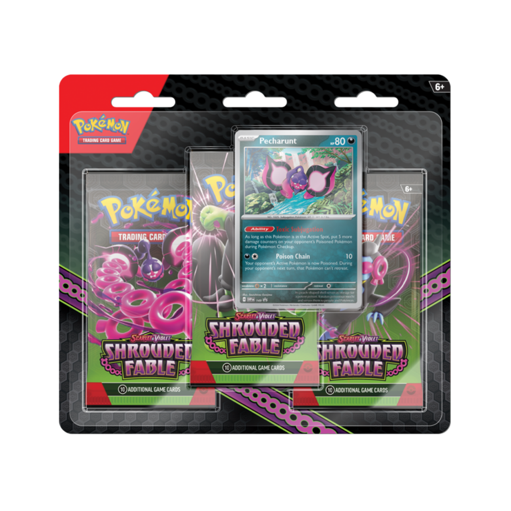 Pokémon Scarlet & Violet Shrouded Fable 3-pack blister Ghost Cards
