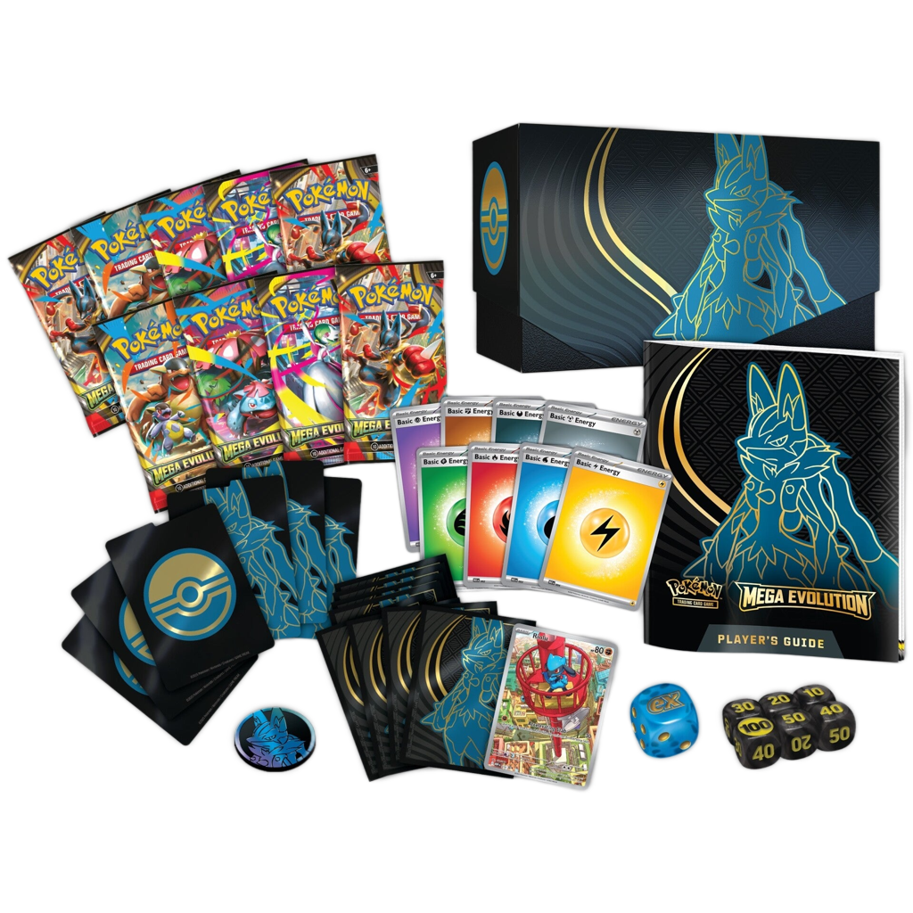Pokémon TCG: Mega Evolution Elite Trainer Box - Lucario Ghost Cards