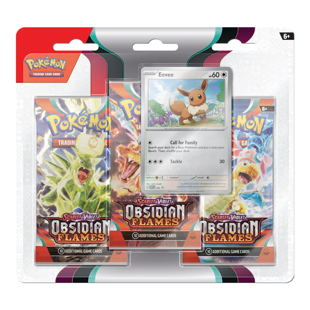 Pokémon Obsidian Flames 3 pack blister Ghost Cards