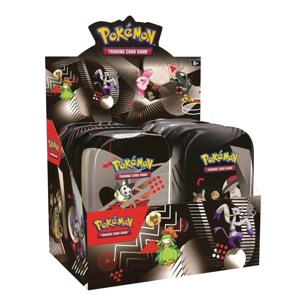 Pokémon Black Bolt & White Flare mini tin display Ghost Cards